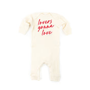 Lovers Gonna Love - Cursive - Baby Sleeper Little Mama Shirt Shop
