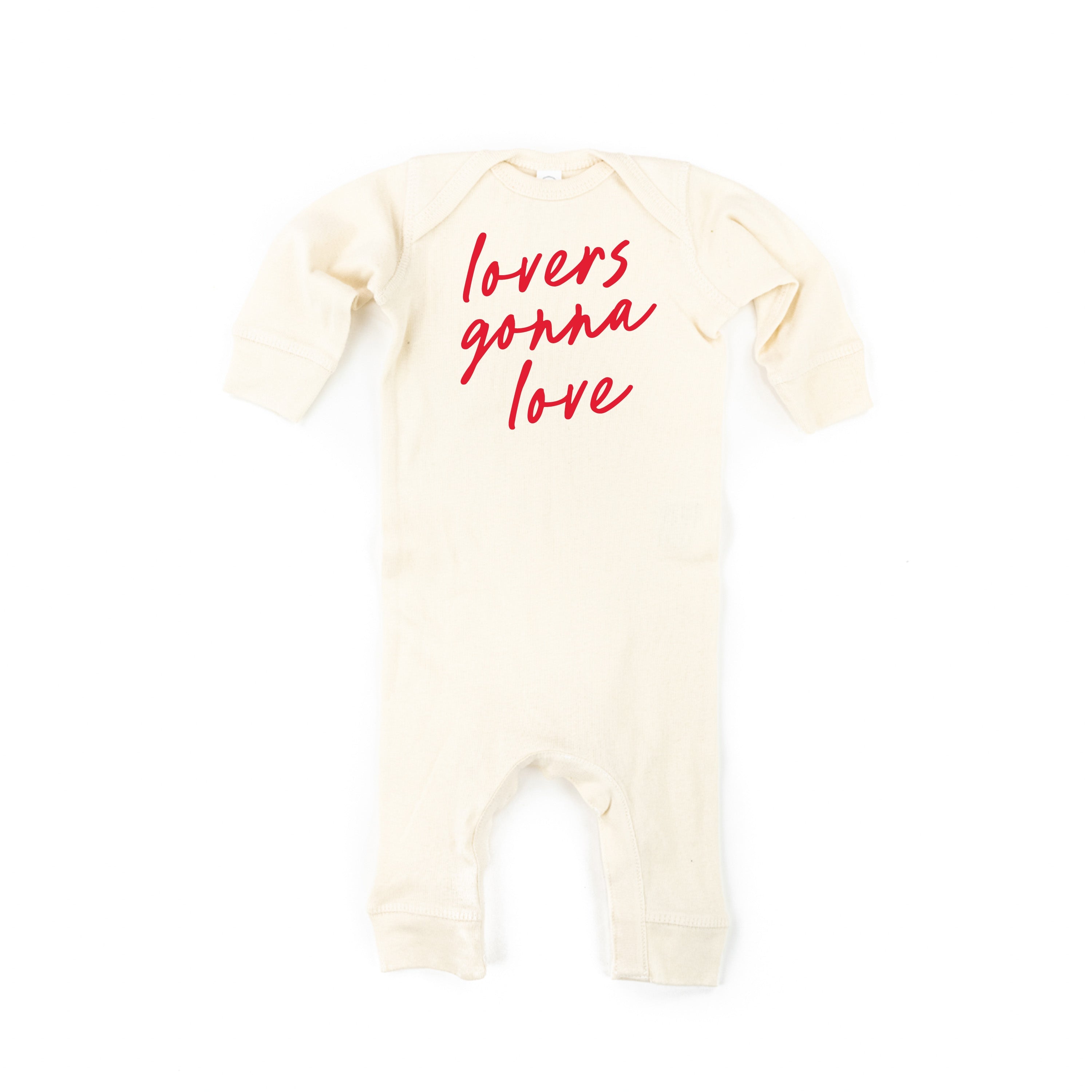 Lovers Gonna Love - Cursive - Baby Sleeper Little Mama Shirt Shop