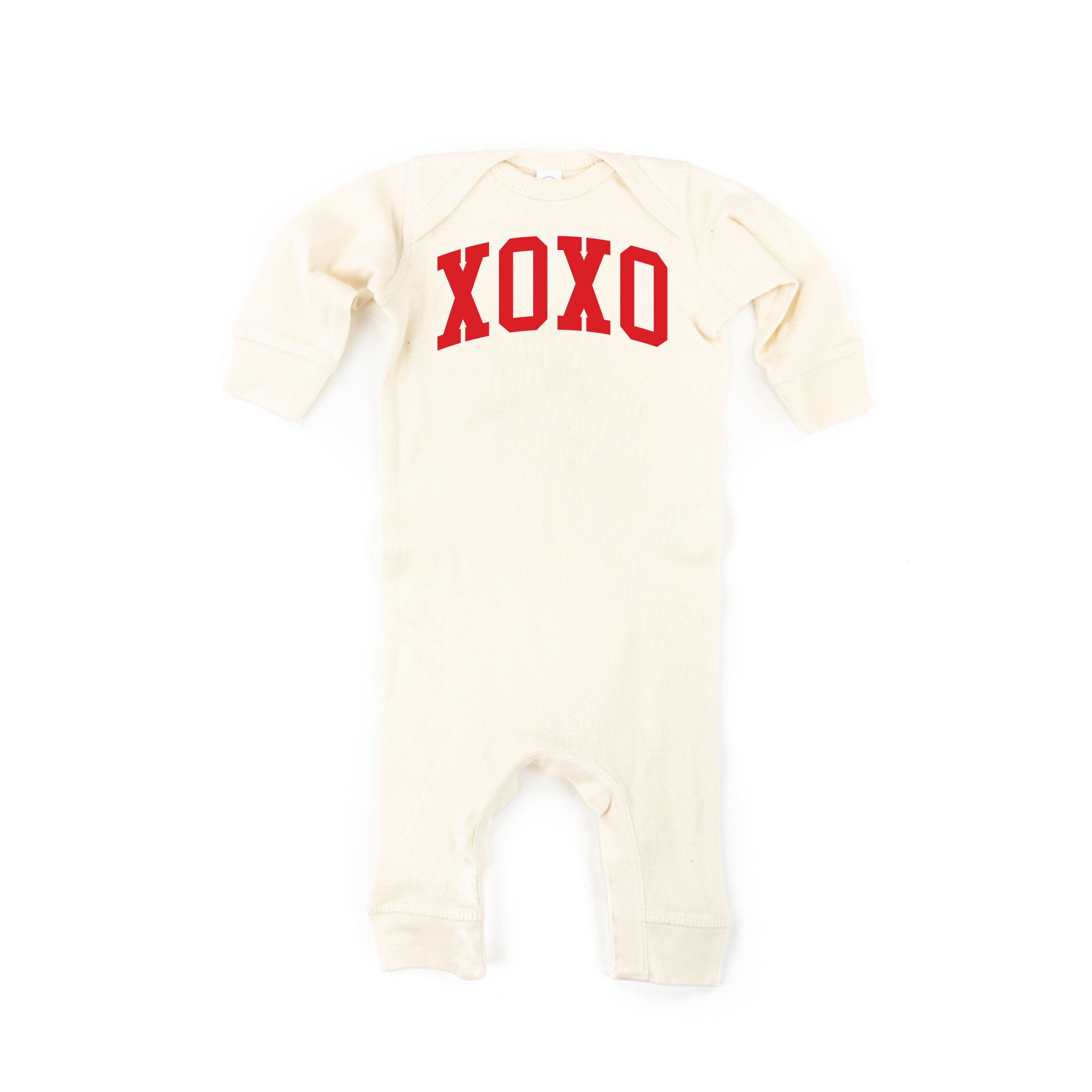 Arched XOXO - Varsity - Baby Sleeper Little Mama Shirt Shop