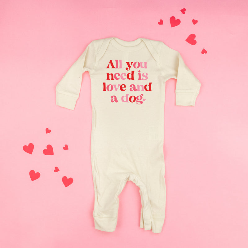All You Need is Love and a Dog - One Piece Baby Sleeper