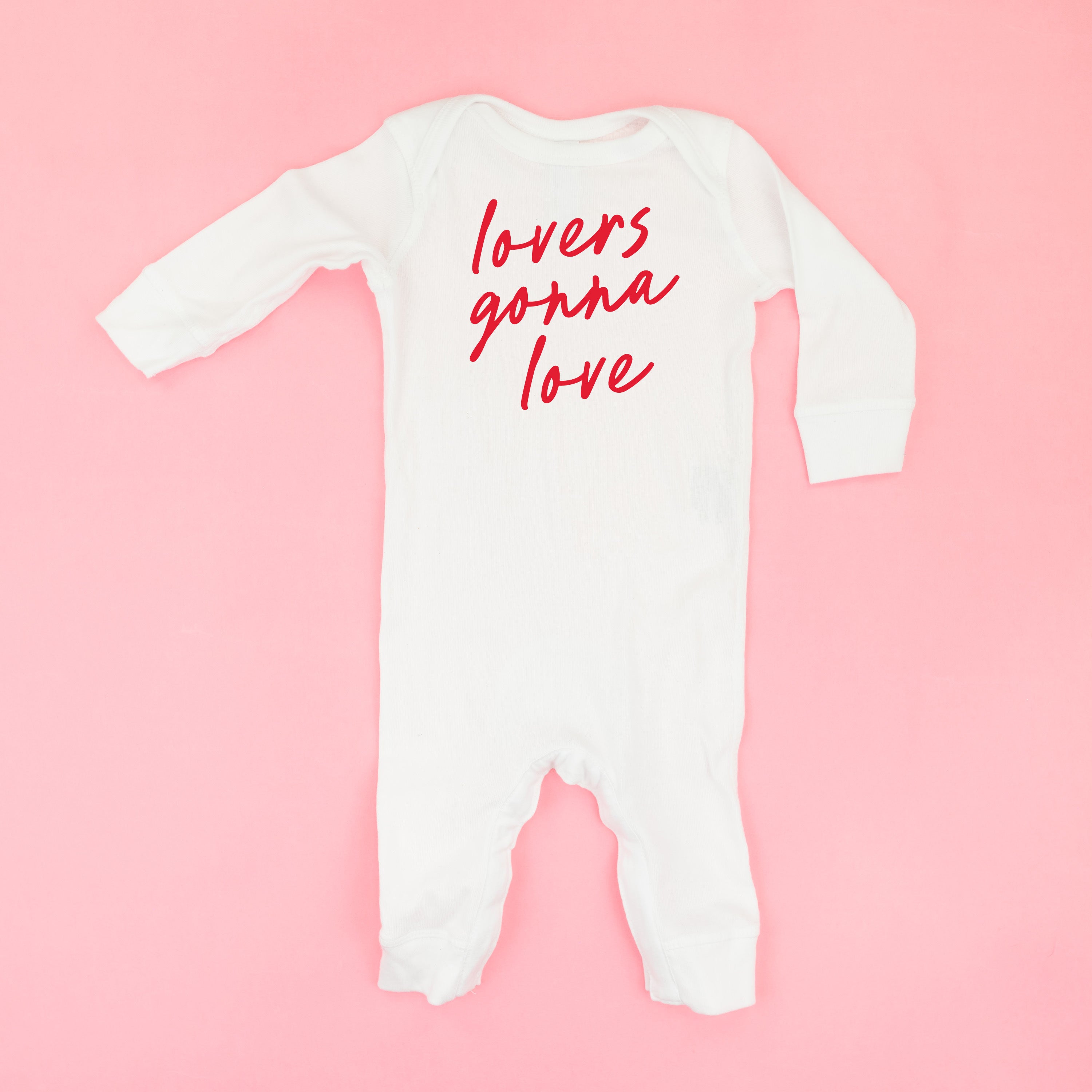 Lovers Gonna Love - Cursive - Baby Sleeper Little Mama Shirt Shop