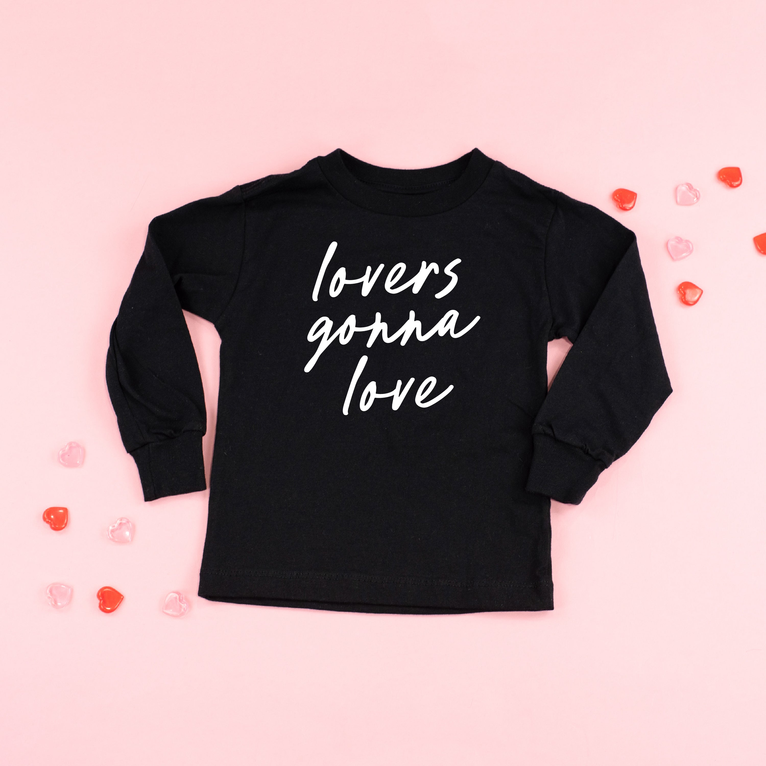 Lovers Gonna Love - Cursive - Child LONG SLEEVE Tee Little Mama Shirt Shop