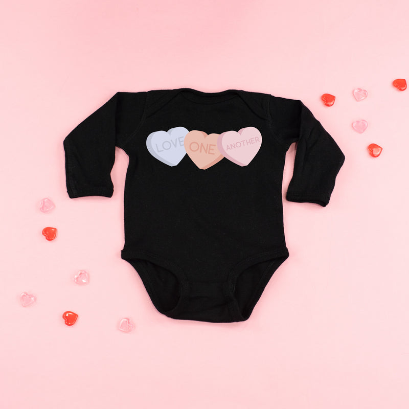 Love One Another - Conversation Hearts - Child LONG SLEEVE Tee