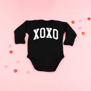 Arched XOXO - Varsity - Child Long Sleeve Tee Little Mama Shirt Shop