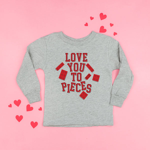 Love You To Pieces - Legos - Child LONG SLEEVE Tee