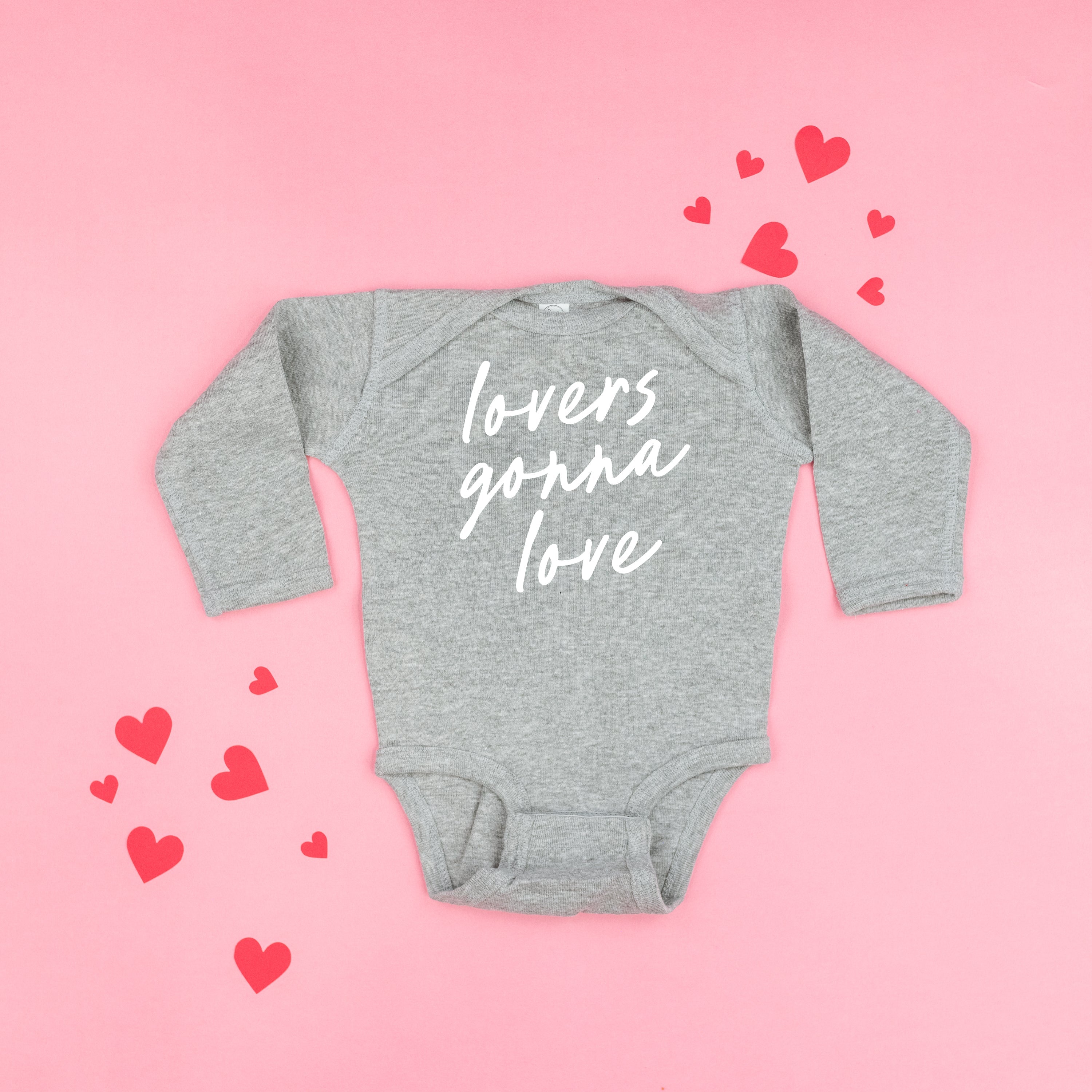 Lovers Gonna Love - Cursive - Child LONG SLEEVE Tee Little Mama Shirt Shop