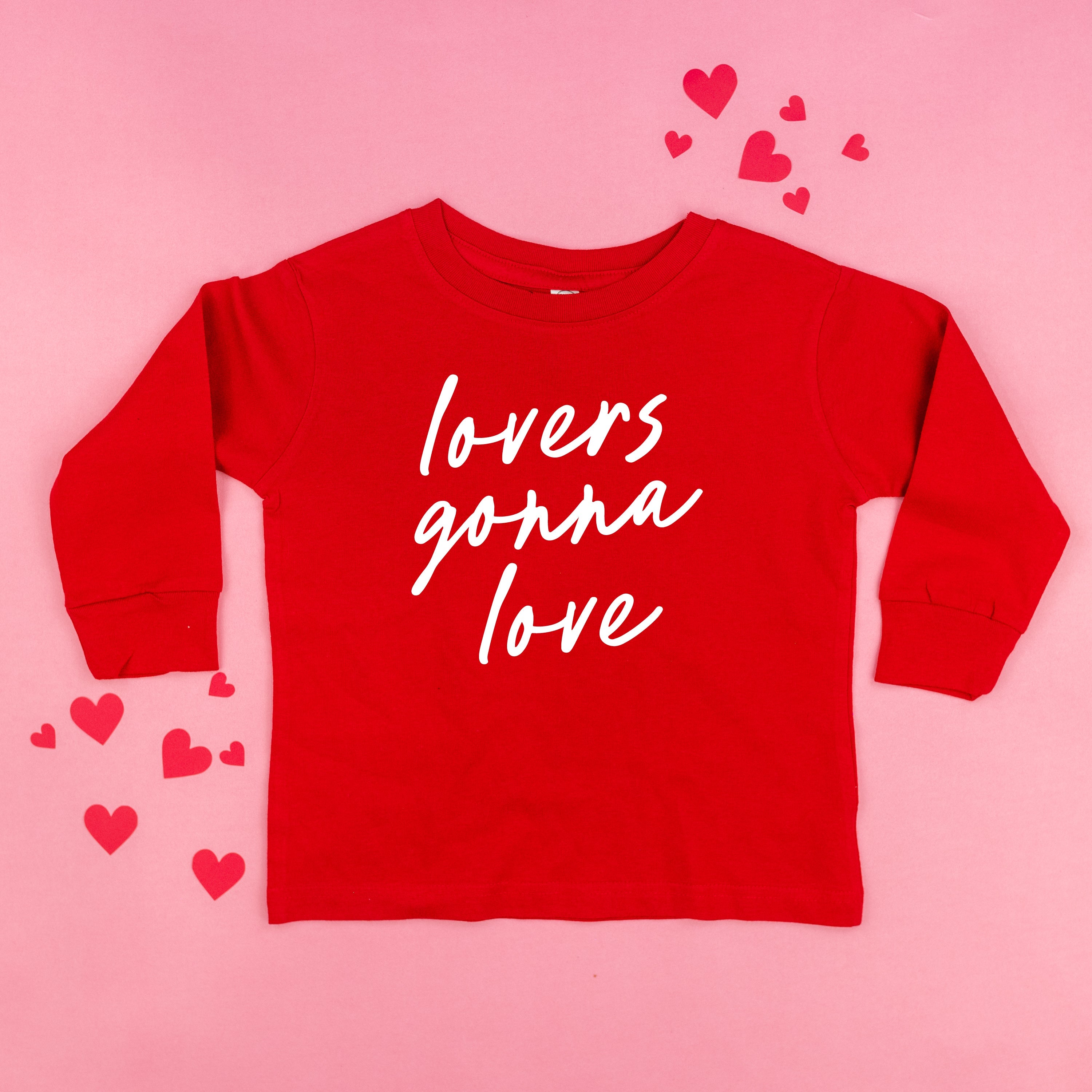 Lovers Gonna Love - Cursive - Child LONG SLEEVE Tee Little Mama Shirt Shop