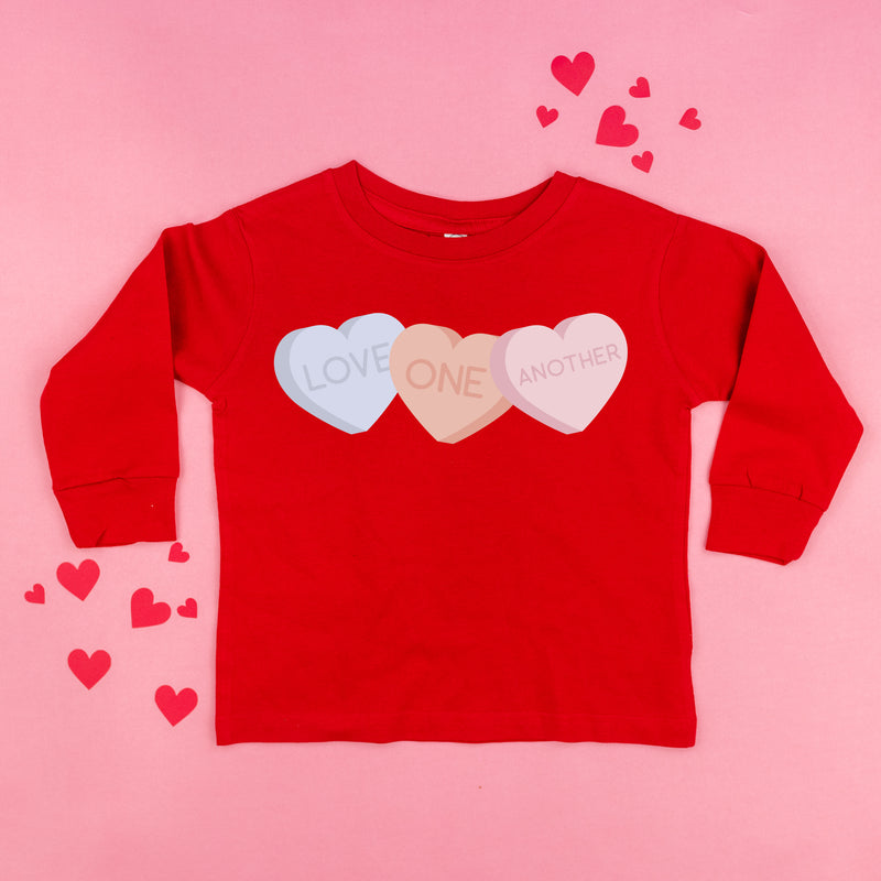 Love One Another - Conversation Hearts - Child LONG SLEEVE Tee