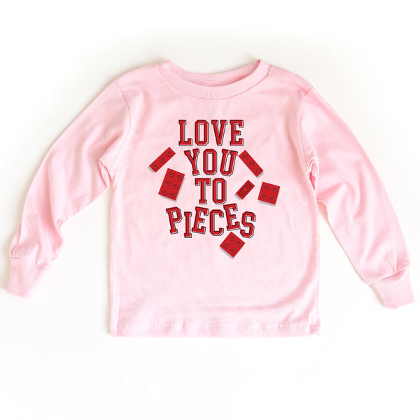 Love You To Pieces - Legos - Child LONG SLEEVE Tee