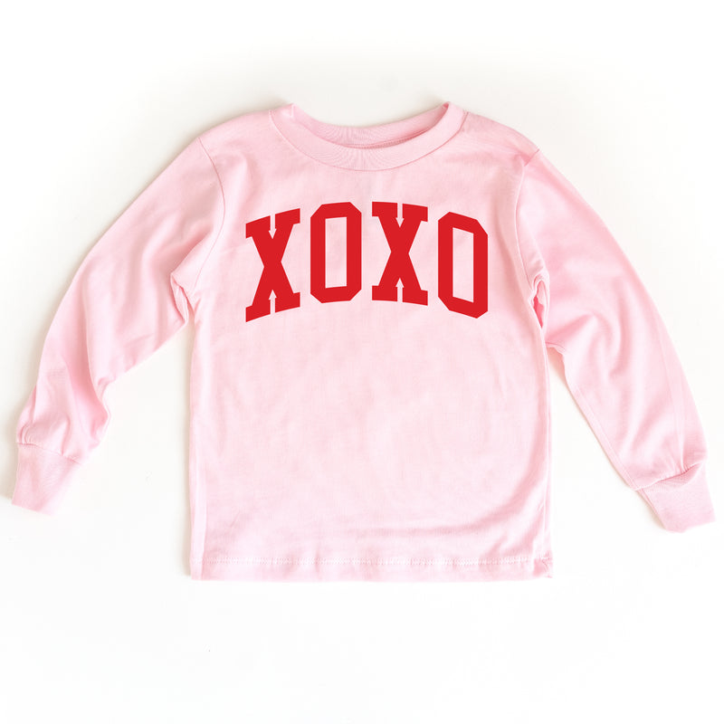 Arched XOXO - Varsity - Child LONG SLEEVE Tee