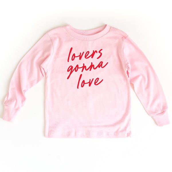 Lovers Gonna Love - Cursive - Child LONG SLEEVE Tee