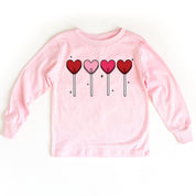 Classic Heart Lollipops - Child Long Sleeve Tee Little Mama Shirt Shop