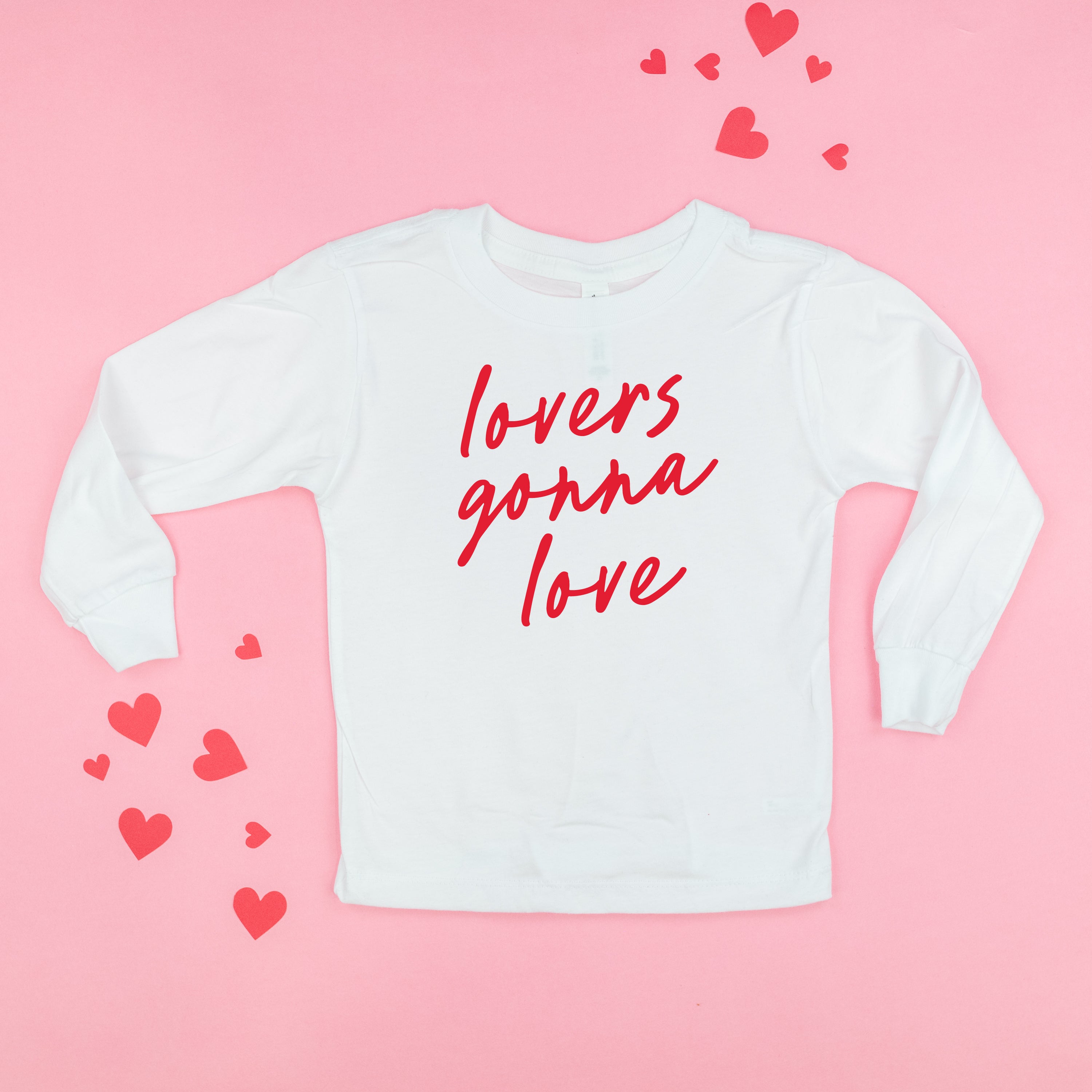 Lovers Gonna Love - Cursive - Child LONG SLEEVE Tee Little Mama Shirt Shop