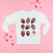 Chocolate Covered Strawberries - Child Long Sleeve Tee Little Mama Shirt Shop