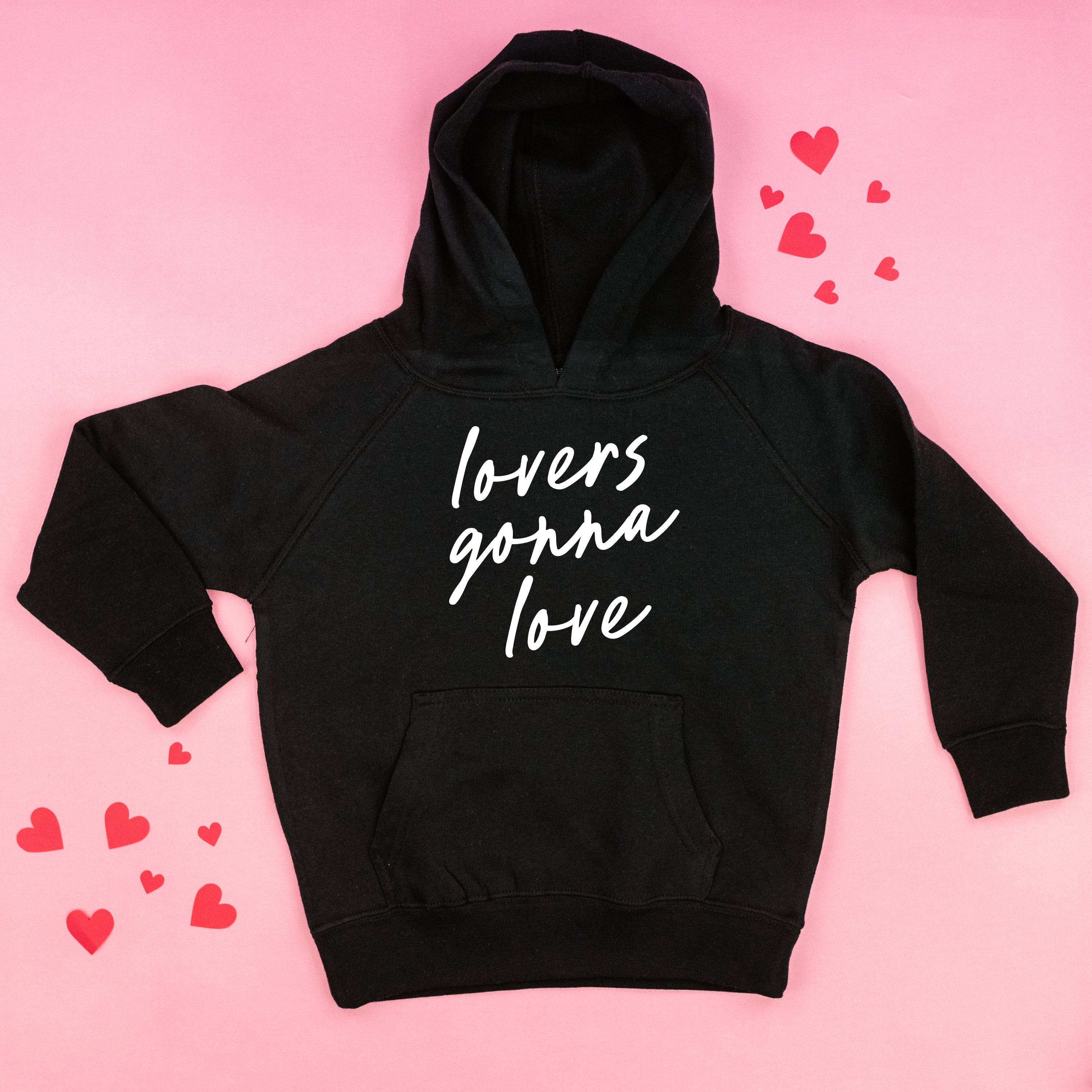Lovers Gonna Love - Cursive - Child HOODIE Little Mama Shirt Shop