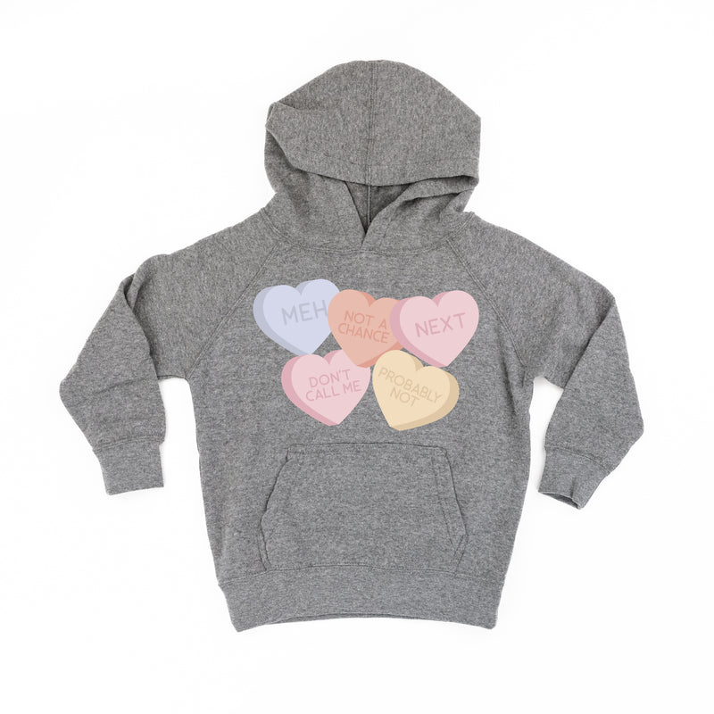 Meh - Conversation Hearts - Child HOODIE