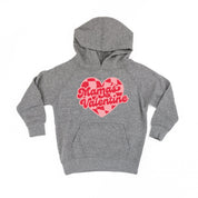 Mama's Valentine - Pink & Red Checker Heart - Child HOODIE Little Mama Shirt Shop