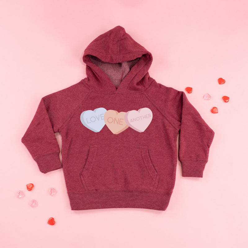 Love One Another - Conversation Hearts - Child HOODIE