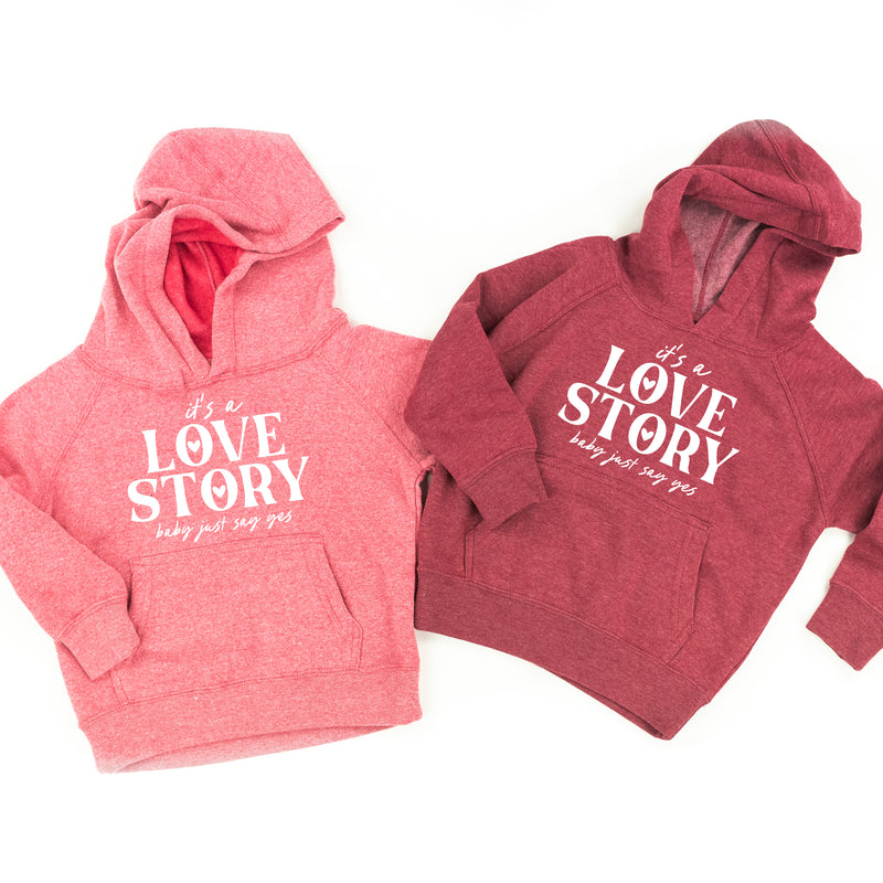 It's a Love Story Baby Just Say Yes - Child Hoodie