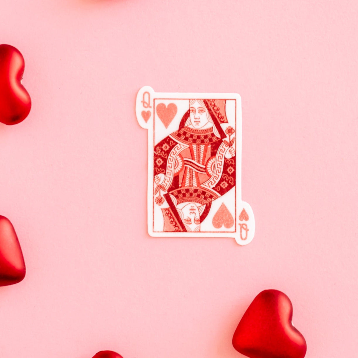 LMSS® VALENTINE STICKER - Queen Of Hearts Little Mama Shirt Shop LLC