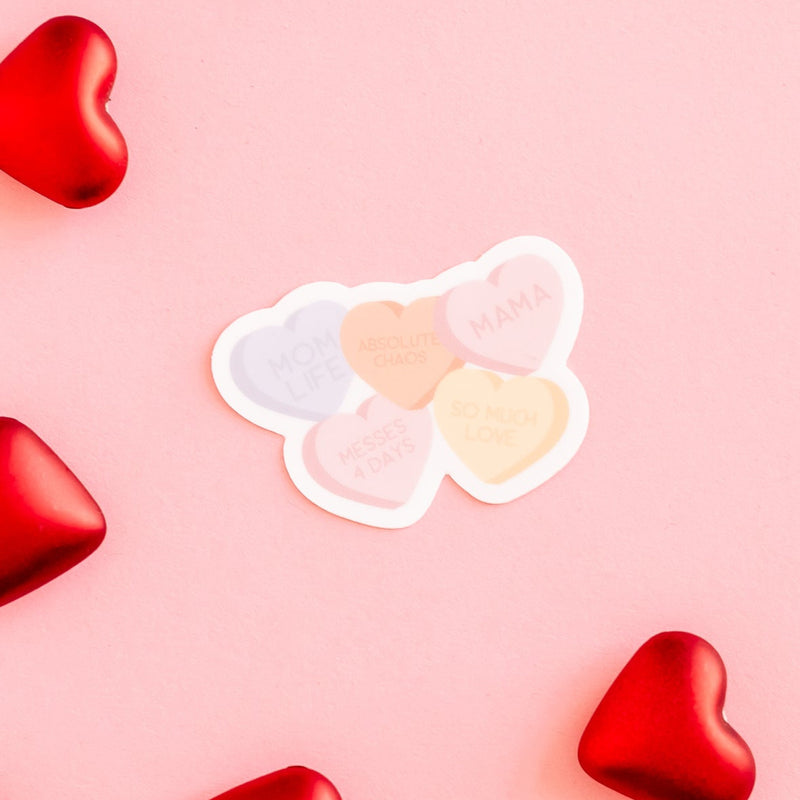 LMSS® VALENTINE STICKER - Mom Life Conversation Hearts