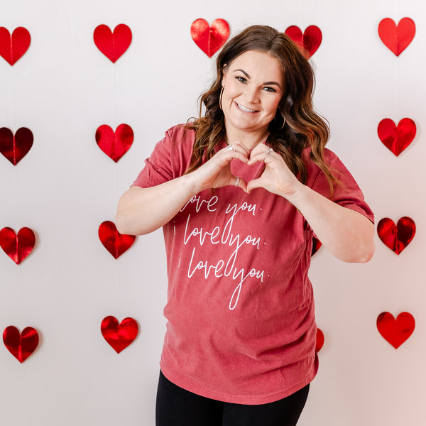 I Love You x3 - Comfort Colors Tee