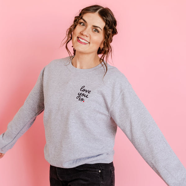 Embroidered BASIC Fleece - Love You So.