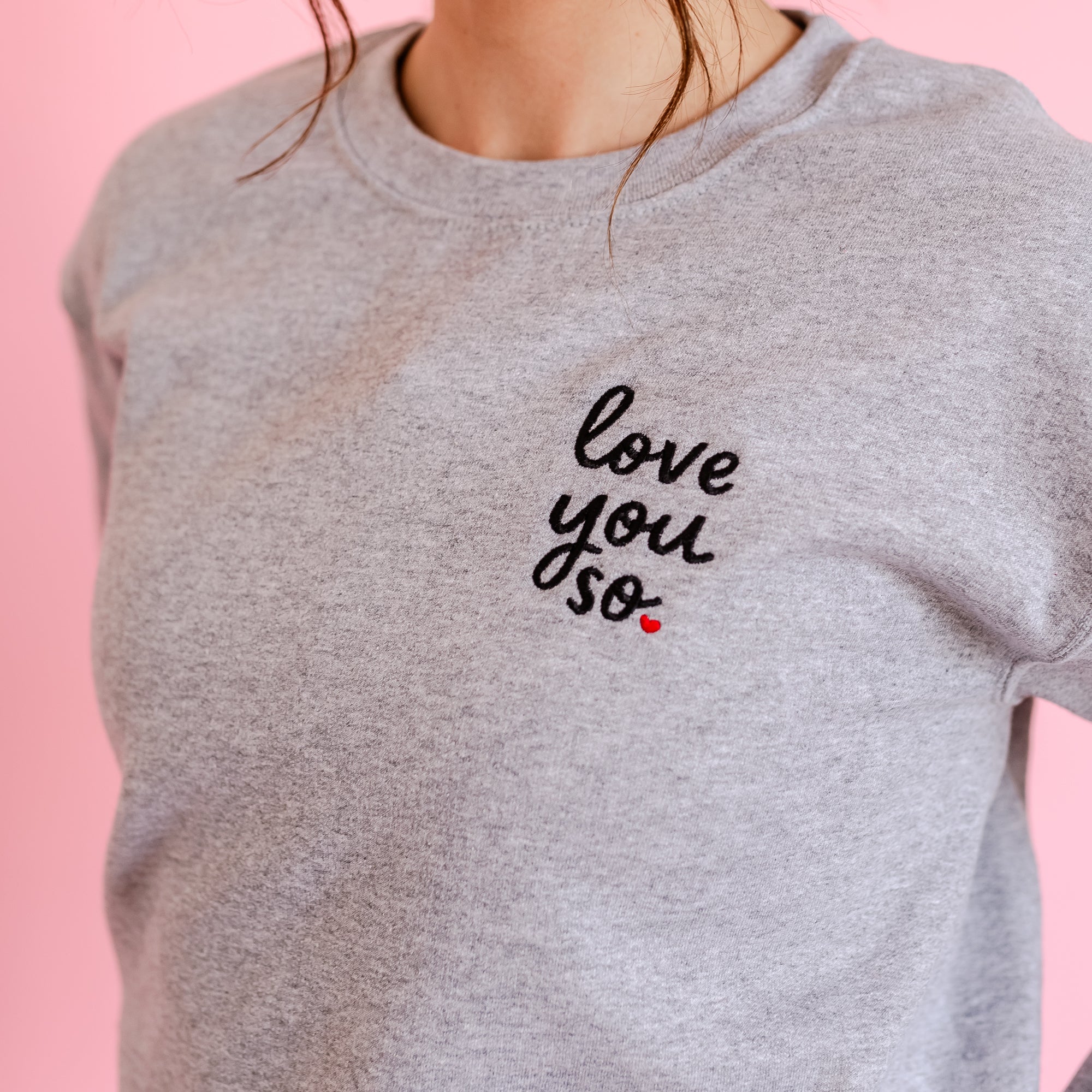 Embroidered BASIC Fleece - Love You So. Little Mama Shirt Shop LLC