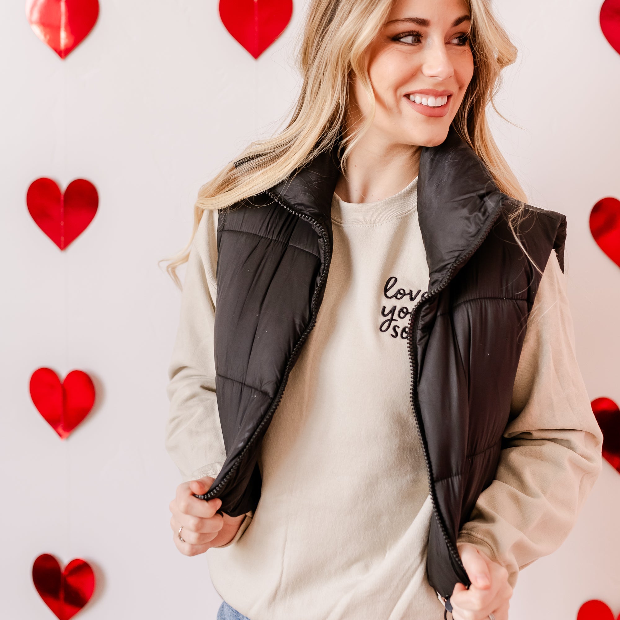 Embroidered BASIC Fleece - Love You So. Little Mama Shirt Shop LLC