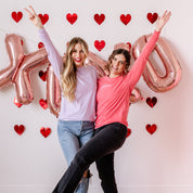 Embroidered LONG SLEEVE Comfort Colors Tee -  LOVER Embroidered Front With Screen Printed Design On Back Little Mama Shirt Shop LLC