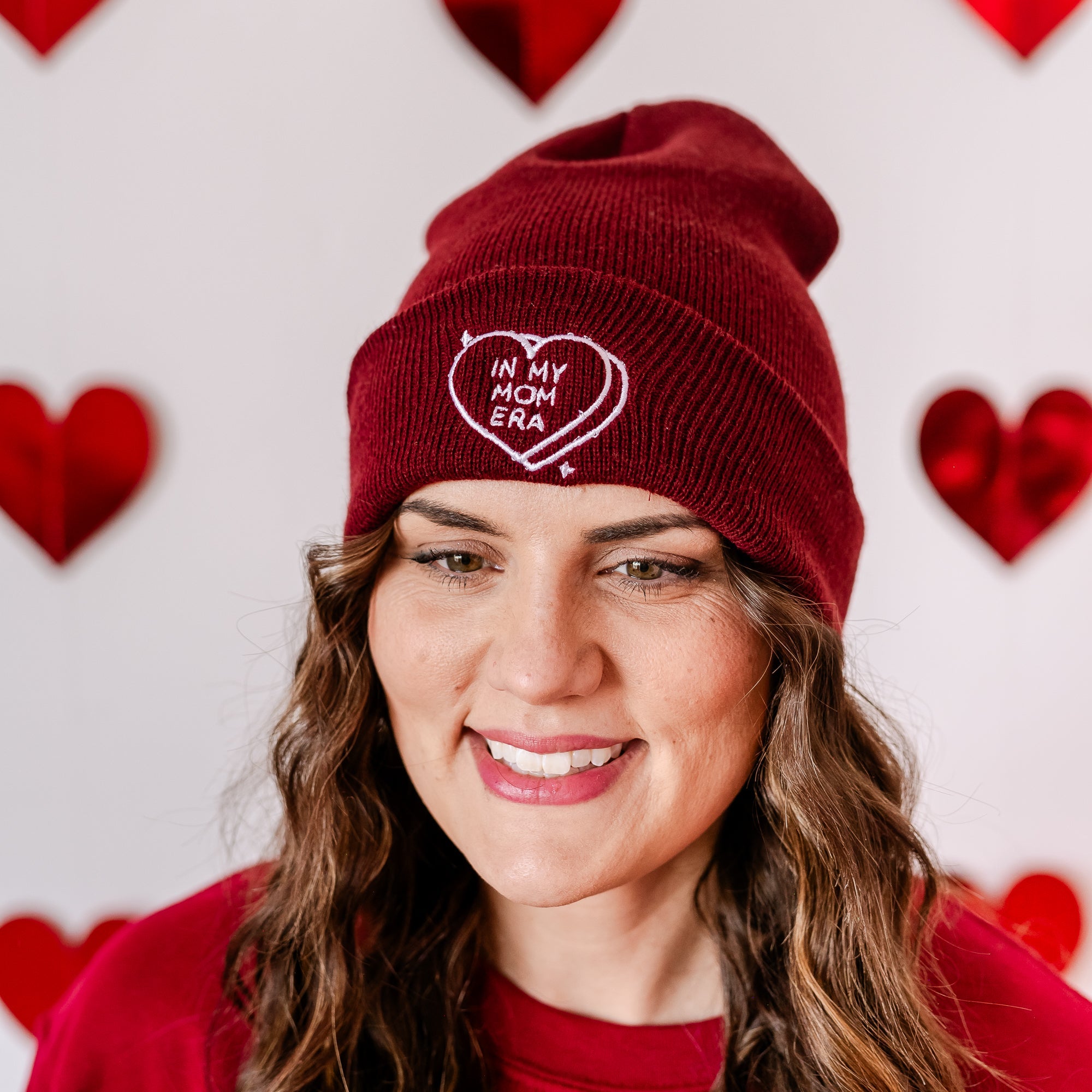 Adult Beanie - In My Mom Era - Conversation Heart Little Mama Shirt Shop LLC