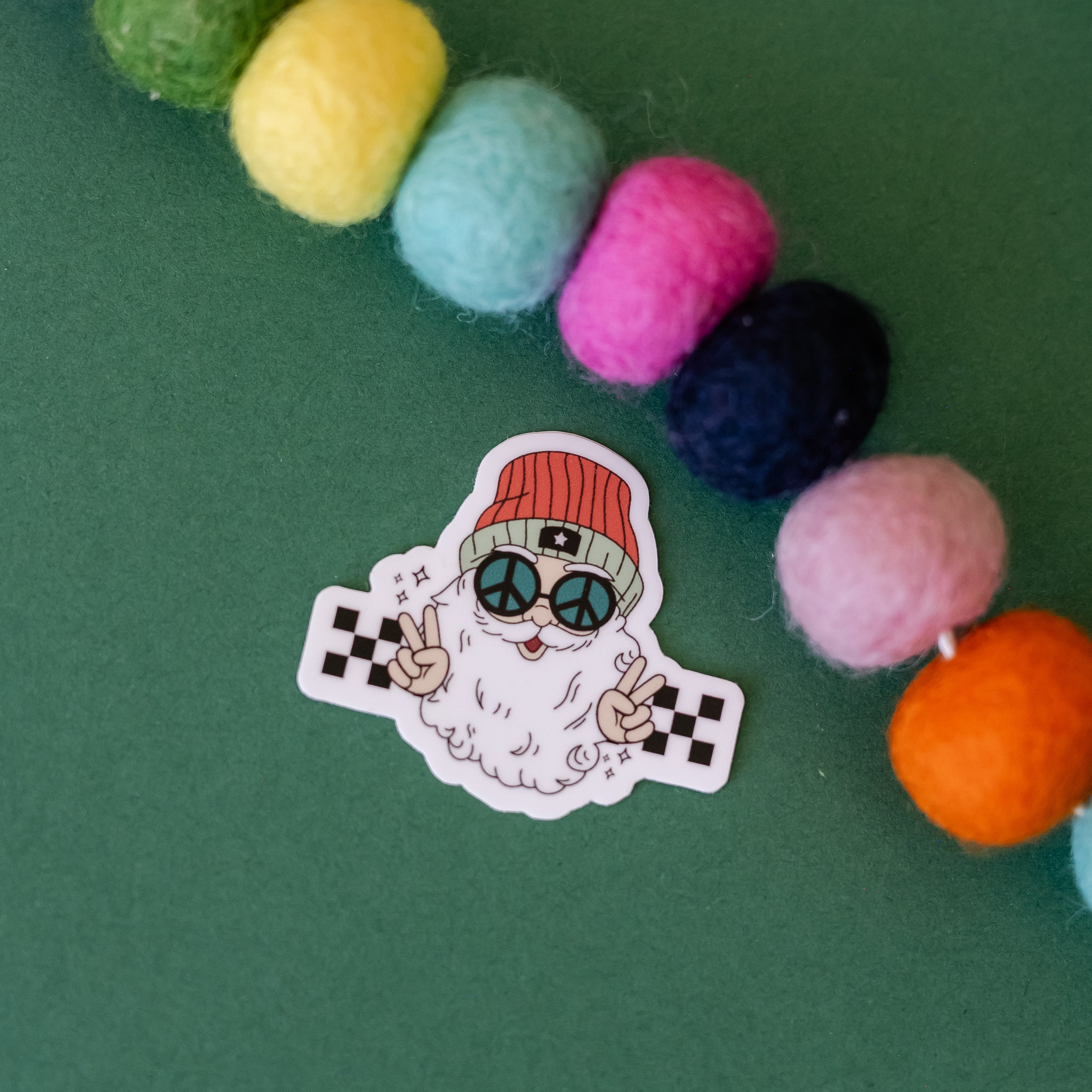 LMSS® STICKER - Groovy Santa Little Mama Shirt Shop LLC