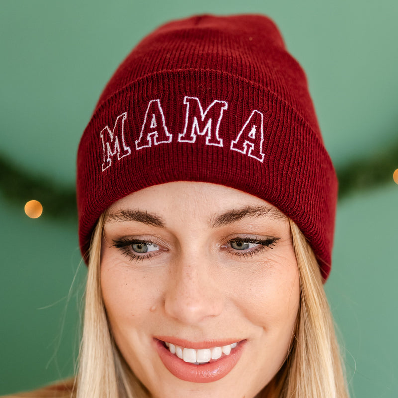 ADULT BEANIE - MAMA Outline