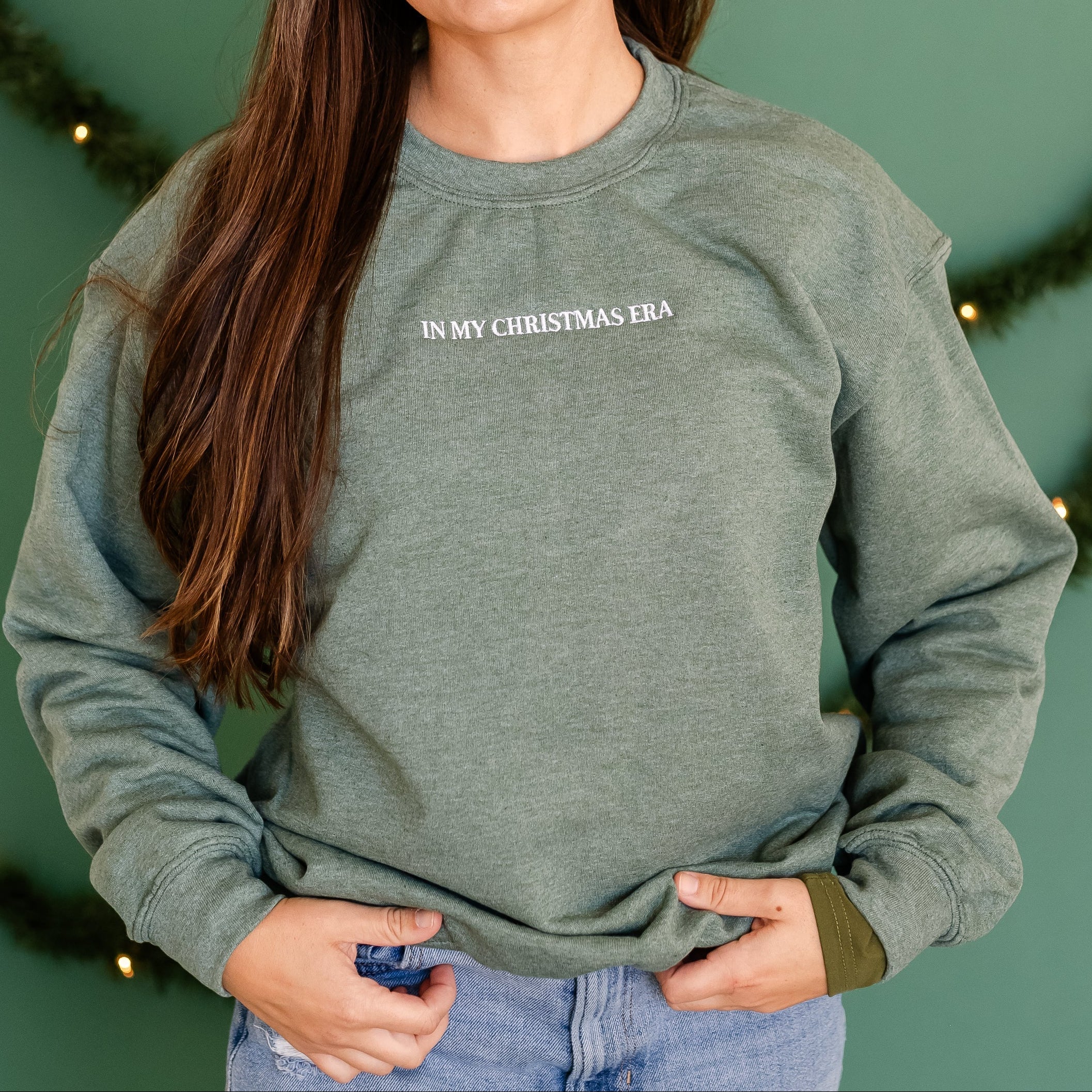 Embroidered BASIC Fleece - Forest - In My Christmas Era Little Mama Shirt Shop LLC