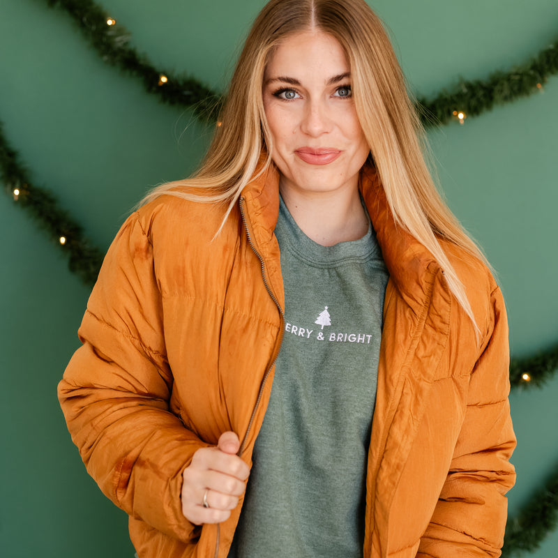 Embroidered BASIC Fleece - Forest - Merry & Bright