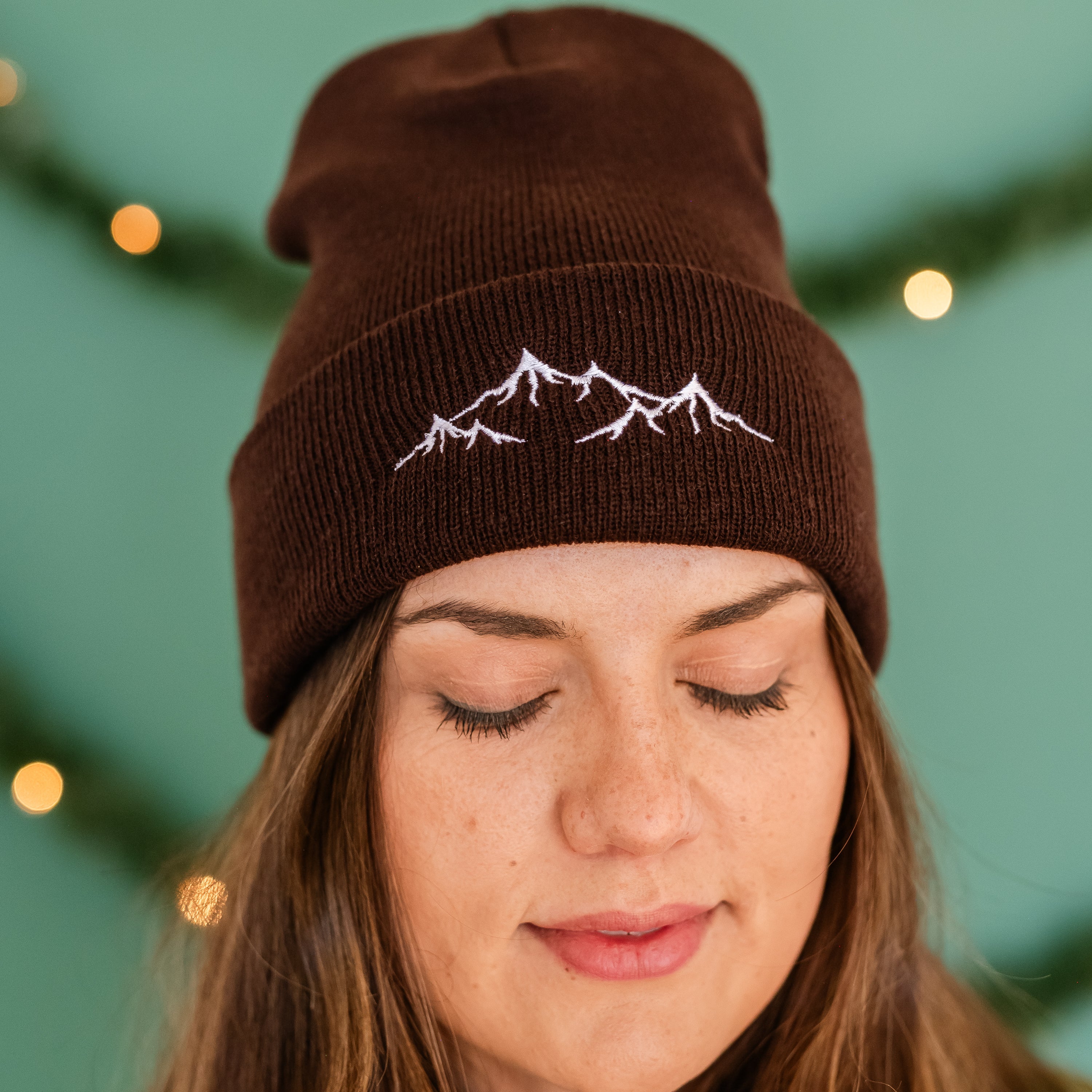 Adult Beanie - Mountain Range - (Multiple Color Options) Little Mama Shirt Shop LLC