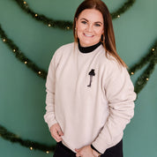 Christmas Story Leg Lamp - Embroidered Pigment Crewneck