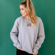 Embroidered BASIC Fleece - Gray - Reindeer Love Little Mama Shirt Shop LLC