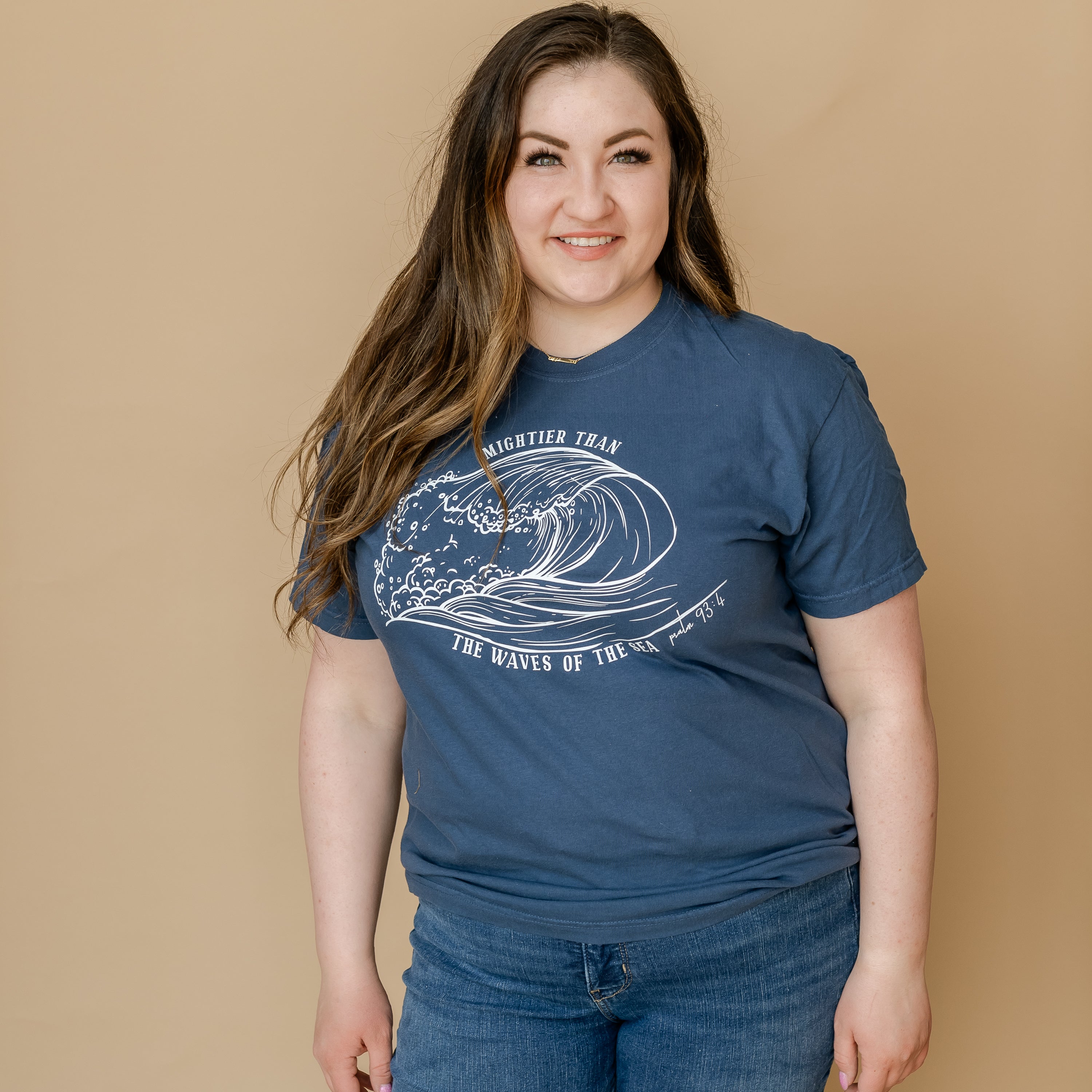 Mightier Than The Waves Of The Sea - Comfort Colors Tee Little Mama Shirt Shop