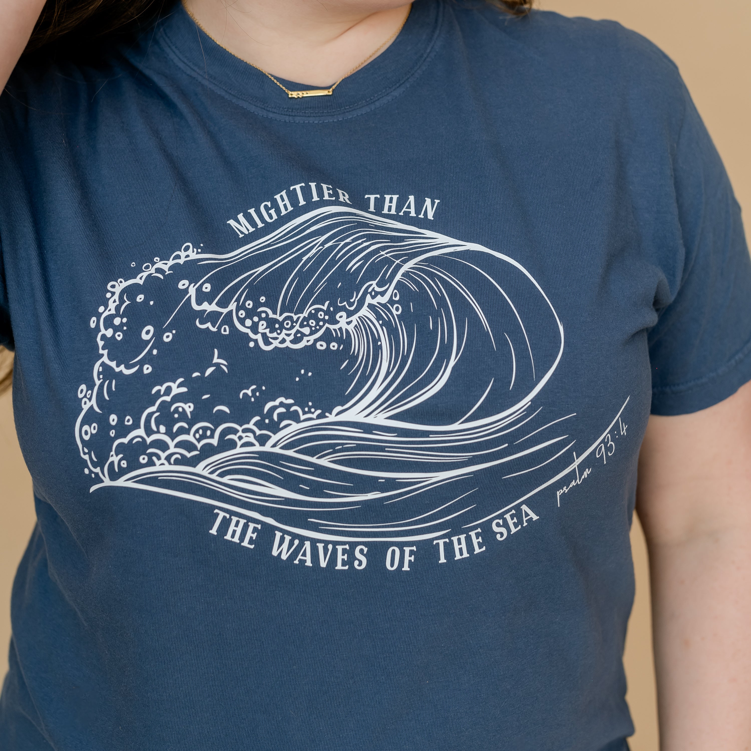 Mightier Than The Waves Of The Sea - Comfort Colors Tee Little Mama Shirt Shop