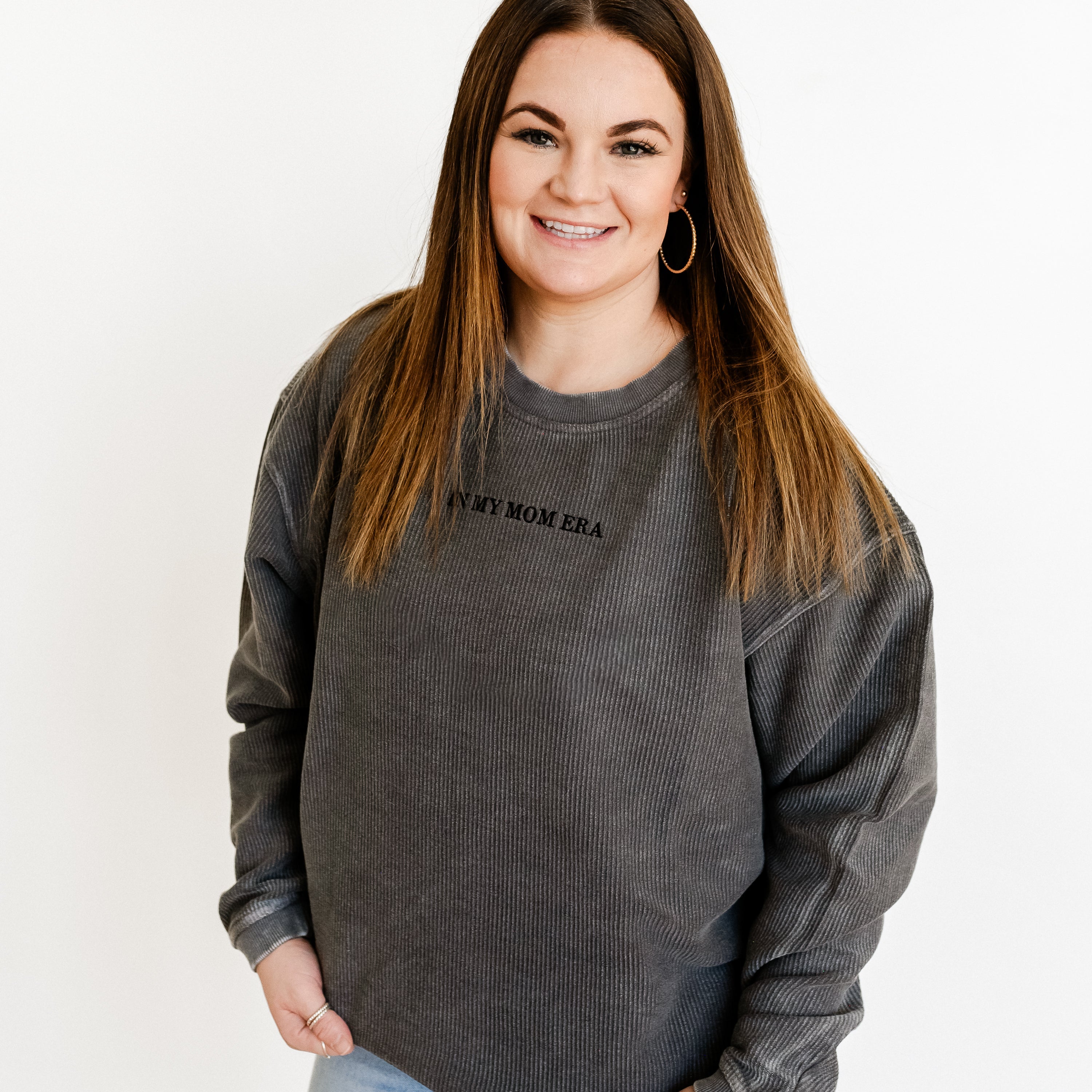 ✨ IN MY MOM ERA™ ✨ - Corded Sweatshirt Little Mama Shirt Shop LLC