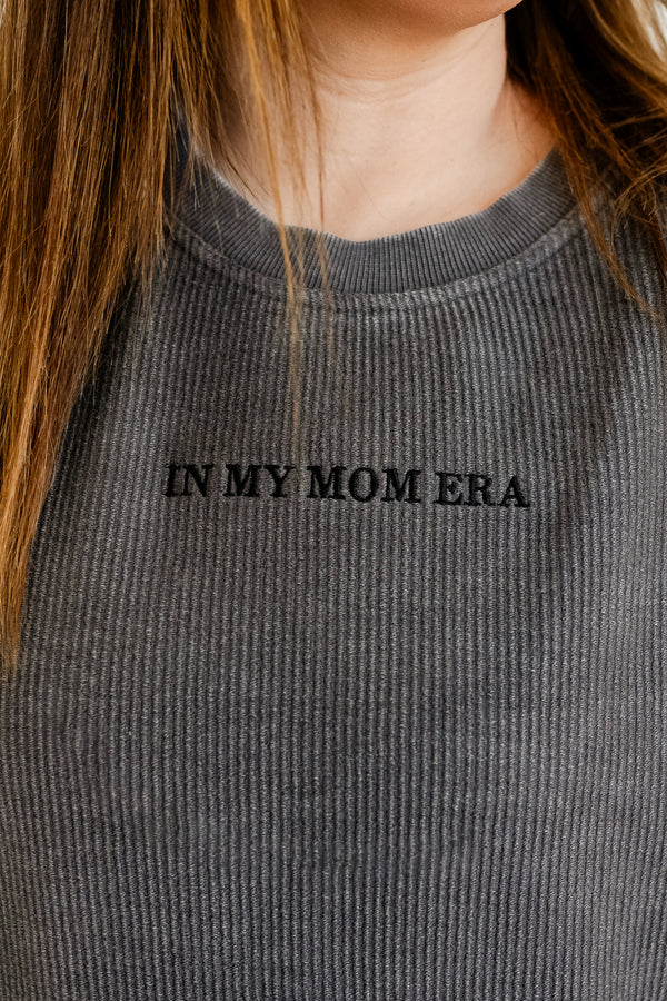 ✨ IN MY MOM ERA™ ✨ - (TTPD Version) - Corded Sweatshirt - Black