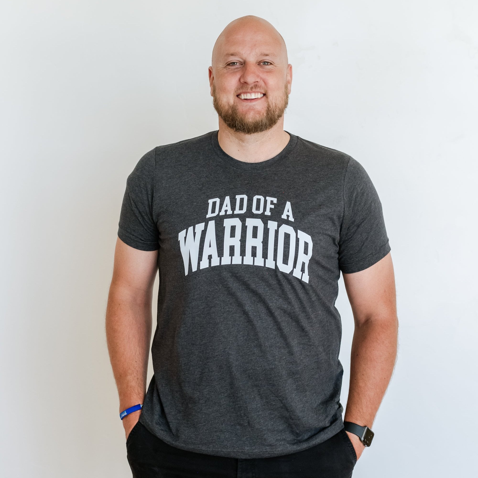 Dad of a Warrior - Varsity - Unisex Tee Little Mama Shirt Shop