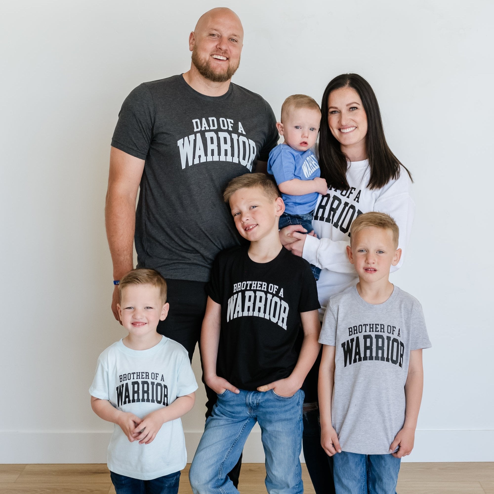 Brother of a Warrior - Varsity - Child Tee Little Mama Shirt Shop