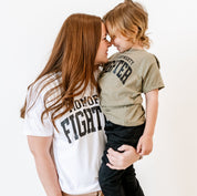 Mom of a Fighter - Varsity - Unisex Tee Little Mama Shirt Shop
