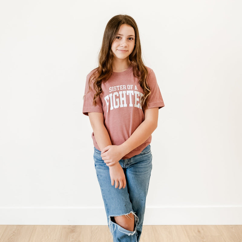 Sister of a Fighter - Varsity - Short Sleeve Child Shirt