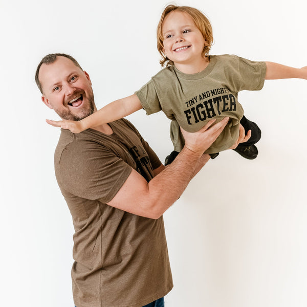 Dad of a Fighter - Varsity - Unisex Tee