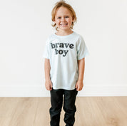 Brave Boy - Short Sleeve Child Shirt Little Mama Shirt Shop