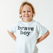 Brave Boy - Short Sleeve Child Shirt Little Mama Shirt Shop