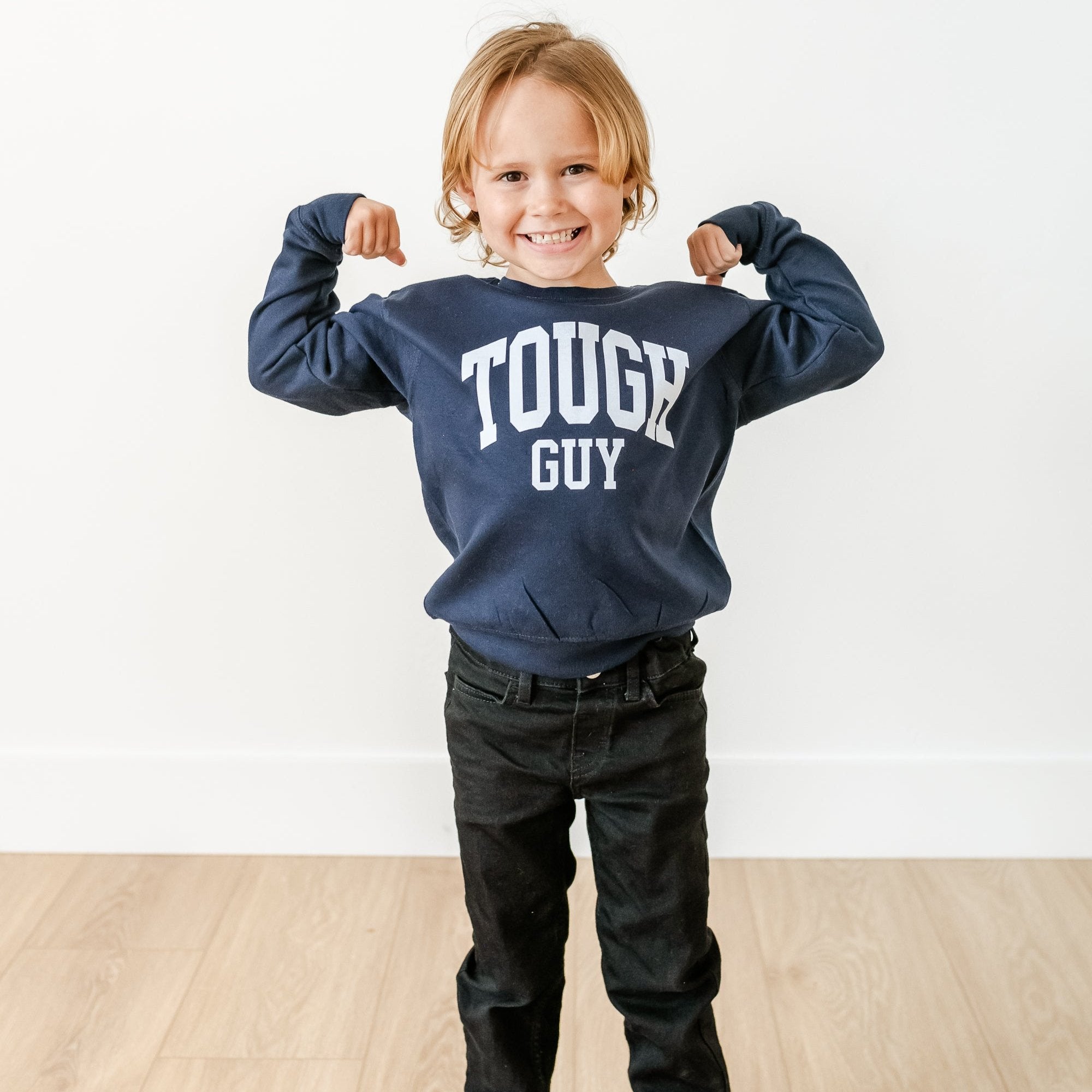Tough Guy - Varsity - Child Sweater Little Mama Shirt Shop